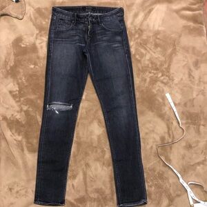 Hudson Skinny Jeans Women’s Black Size 27 Distressed